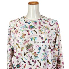 再入荷‼️　鴨居羊子パジャマ　新品未使用‼️TUNIC　秋物 　長袖パジャマ　モックネック　ピーチ起毛ハーピーヒール　43407　ベージュ色日本製