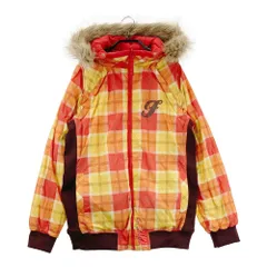 サイズ：L FILA GOLF フィラゴルフ  多機能 リバーシブル 中綿切替ジャケット チェック柄 レッド系 [240101435398] ゴルフウェア レディース ストスト