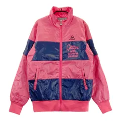 サイズ：M LE COQ GOLF ルコックゴルフ  2WAY 中綿ジャケット ボーダー柄 ピンク系 [240101435406] ゴルフウェア レディース ストスト