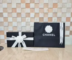 デパート正規品 CHANEL シャネル お買い物バッグ+ボックス+カメリア+リボン+バインダー リフィル+BOOKLET フール 構成品 CHANEL シャネル