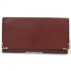 カルティエ マストライン クラッチバッグ ボルドー Bランク ca6603kr