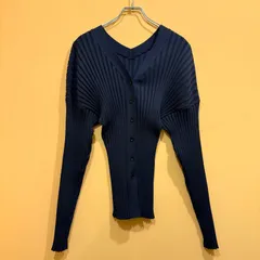 IIROT イロット Wide Rib Cardigan ワイドリブカーディガン ネイビー 日本製【送料込み】