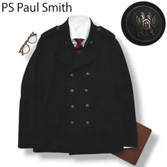ポールスミス PS Paul Smith ウール カシミヤ Pコート M 黒
