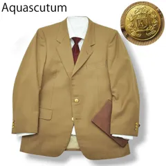 アクアスキュータム テーラードジャケット ブレザー 秋冬 96AB5 ベージュ