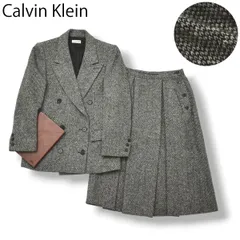 カルバンクライン テーラードジャケット スカート セットアップ 7 総柄 ♪