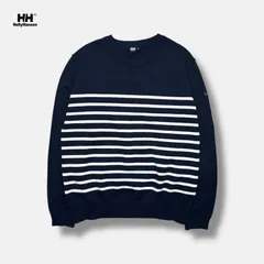 HELLY HANSEN クルーネックニットセーター ボーダー WL