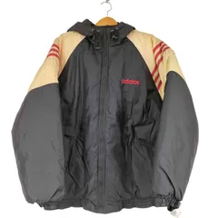 アディダスオリジナルス adidas Originals 90s 万国旗タグ フーデッド中綿ナイロンジャケット メンズ import：L 