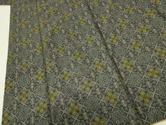 平和屋着物■本場大島紬　幾何学花文　正絹　逸品　DAAY6734qp