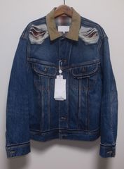 新品 48 25aw マルジェラ ビンテージ加工デニムジャケット 18919