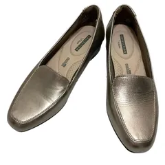 【極美品】クラークス (23) スリッポン ローファー ジュリエット モカシン パンプス 本革 レザー 希少デザイン