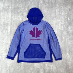 DSQARED2 / ディースクエアード メッシュ×ロンT ドッキングプルオーバーパーカー / フーディ 14Y(160～165推奨) ユニセックス 美品