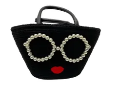アジョリー a-jolie パール サングラス かごバッグ レディース ブラック 601bag-17