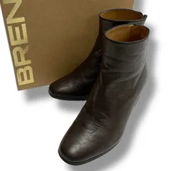 BRENTA × L'Appartement ブレンタ アパルトモン ショートブーツ レザーブーツ レザー ブーツ 太ヒール イタリア製 箱付 収納袋付 ダークブラウン 茶色 サイズ36 レディース 秋 ゴーゴー古着久喜倉庫店 26 北No.1252のサムネイル