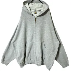 フルジップ パーカー カーハート 4XL グレー スウェット メンズ 古着 長袖