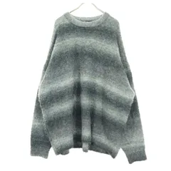 RAGEBLUE レイジブルー 長袖 モヘア風 ニット L グレー メンズ 古着