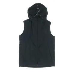 PLST プラステ ノースリーブ 中綿ベスト M ブラック フーディー レディース 古着