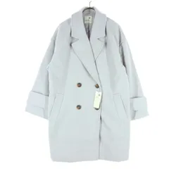 未使用 earth music&ecology アースミュージックアンドエコロジー 長袖 ピーコート F グレー レディース 古着