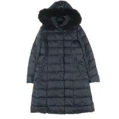 UNTITLED アンタイトル 長袖 ダウンコート 2 ネイビー フーディー レディース 古着