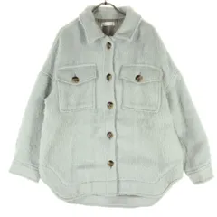SENSE OF PLACE センスオブプレイス 長袖 シャギー CPO ジャケット F ライトブルー レディース 古着