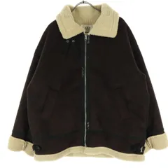 Adam et Rope' アダムエロペ 長袖 フェイク ムートンジャケット F ブラウン ボア レディース 古着