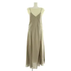 スナイデル SNIDEL カットサテンレイヤードワンピ ワンピース ロング カットソー ノースリーブ ONE ベージュ /MY ■OS