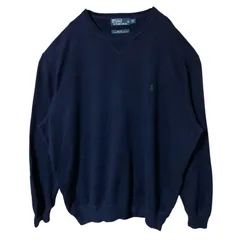 ネイビー ラルフローレン セーター 2XL ワンポイント ニット メンズ 古着