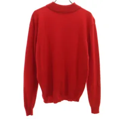 BALLANTYNE バランタイン スコットランド製 カシミヤ100% 長袖 セーター 4 レッド ニット メンズ 古着