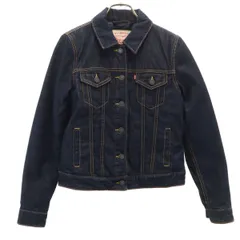 Levi's リーバイス デニム ダウンジャケット XS インディゴ ジージャン トラッカー レディース 古着