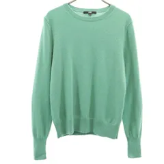 UNIQLO ユニクロ カシミヤ100％ 長袖 セーター M グリーン系 ニット レディース 古着