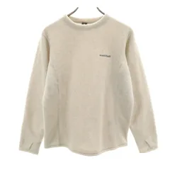美品 mont-bell モンベル 長袖 ライト スウェット XL グレージュ フリース アウトドア レディース 古着