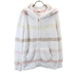 gelato pique ジェラートピケ 長袖 ふわモコ ジップパーカー ルームウェア F ブルー系 ジェラピケ レディース 古着