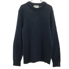 美品 MACKINTOSH PHILOSOPHY マッキントッシュフィロソフィー ウールシルクブレンド 長袖 ニット 40 ネイビー メンズ 古着のサムネイル