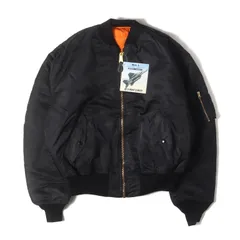 【新品】ALPHA アルファ ジャケット ブラック 黒 サイズ:XXL | 当時物紙タグ付き デッドストック | 90s MA-1 フライトジャケット | USA製 | ALPHA CONCORD | アウター ブルゾン 上着