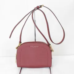 美品『USED』MARC JACOBS【マークジェイコブス】ショルダーバッグ レディース ワインレッド コンパクト 小さめ レザー調 ブランド