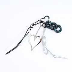 メタルハート チャーム キーホルダー　 COOCO クーコ