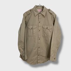 ☆FILSON☆フィルソン☆70s☆USA製☆サファリシャツ☆ハンティングシャツ☆ベージュ☆メンズM相当☆K25M