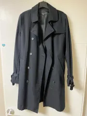 NICE CLAUP 黒 トレンチコート