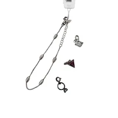 ゲス GUESS 925 STERLING SILVER マルチチャーム ブレスレット レディース FREE のサムネイル