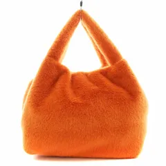 ヴァンサンプラディエ Vincent Pradier フェイクファーバッグ トートバッグ ハンドバッグ オレンジ /AN1 ■OF