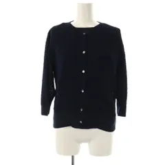 トッカ TOCCA 洗える KNIT FLEURS アンサンブル ニット カットソー カーディガン M 紺 /CX ■OSのサムネイル