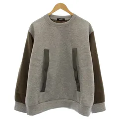 ズッカ zucca ツイードドッキング スウェット トレーナー M グレー 茶 CZ44JJ536 /☆Gのサムネイル