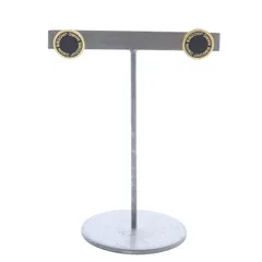 マークジェイコブス MARC JACOBS ピアス ロゴ 黒