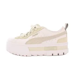 プーマ PUMA MAYZE PRM メイズプレミアム ローカットスニーカー 厚底 ロゴ US7 23.5cm 白 ホワイト 389858-01 /BB
