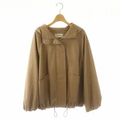 フレイアイディー FRAY I.D フェイクレザーフードブルゾン アウター フルジップ フード付き 0 S ベージュ /YQ ■OS