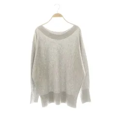 ガリャルダガランテ GALLARDAGALANTE ボートカシミヤ混ドルマンプルオーバーニット セーター F グレー /DO ■OS