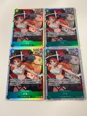 ワンピースカード　ナミ　sr 4枚 緑　film OP02