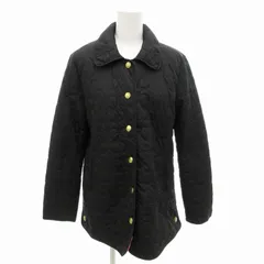 コーチ COACH キルティングジャケット ブルゾン 中綿 シグネチャー 総柄 ナイロン XS 黒 ブラック /HO● 0127のサムネイル