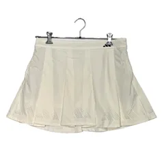 中古 レディース アディダスゴルフ adidas GOLF スカート L 白 ホワイト 一体型インナーパンツ付き