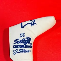 スコッティキャメロン　パターカバー　訳有り特売品ホワイト❎ブルー　検索スコッチキャメロンパターカバー