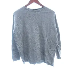 ザラ ZARA KNIT ニット セーター クルーネック 長袖 S グレー /AU